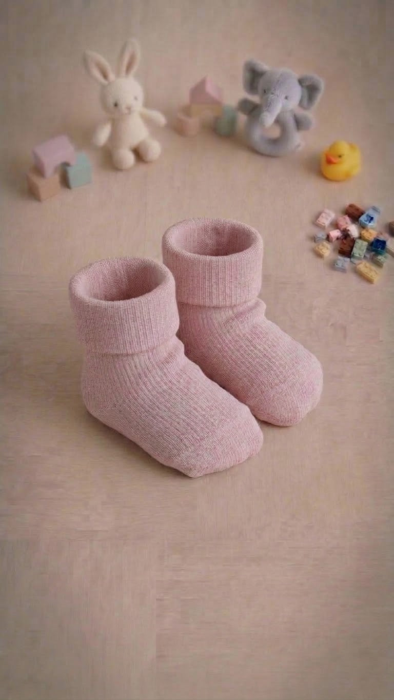 Calze corte baby rosa chiaro