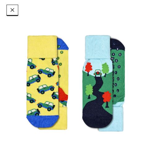 Kit 2 calzini macchinine antiscivolo