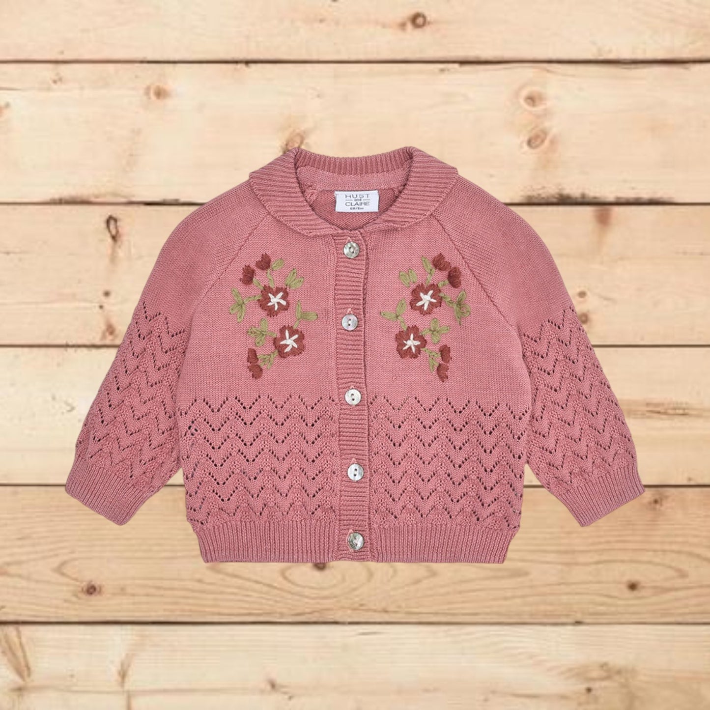 Cardigan in maglia con ricami