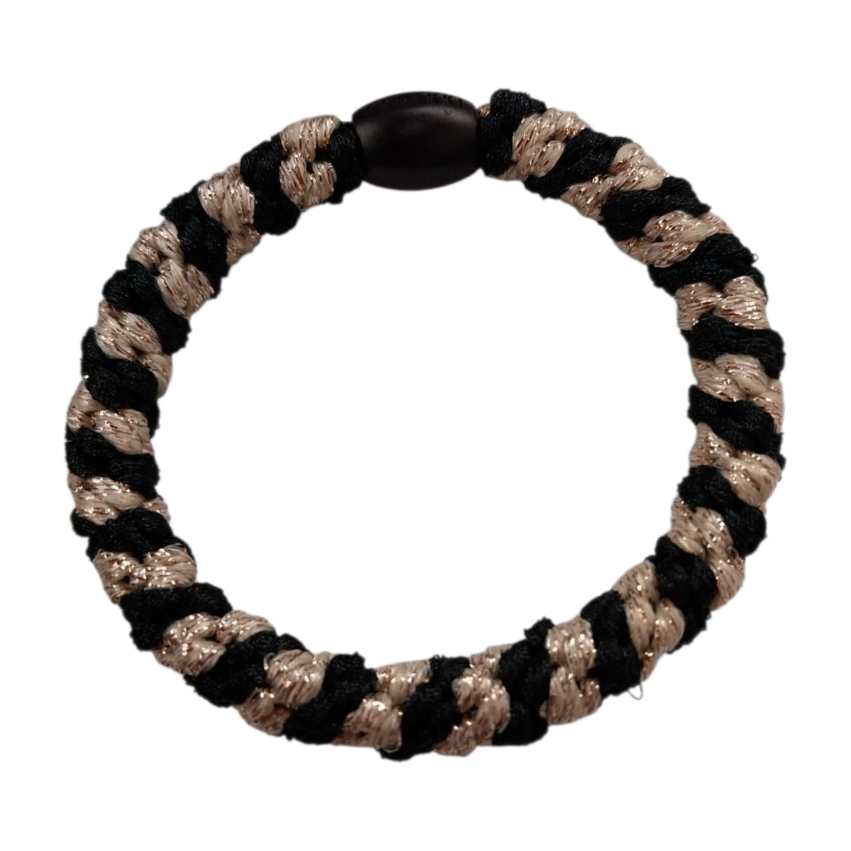 Knekki Elastico per capelli Glitter Black e gold