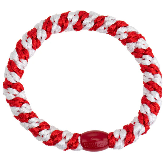 Elastico per capelli Kknekki Flag Rosso e Bianco