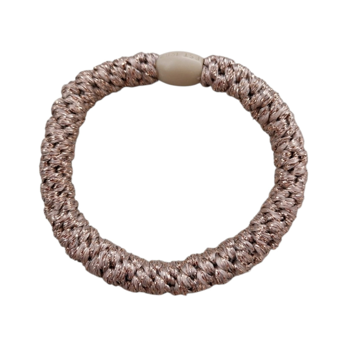 Knekki Elastico per capelli Glitter Beige Rose