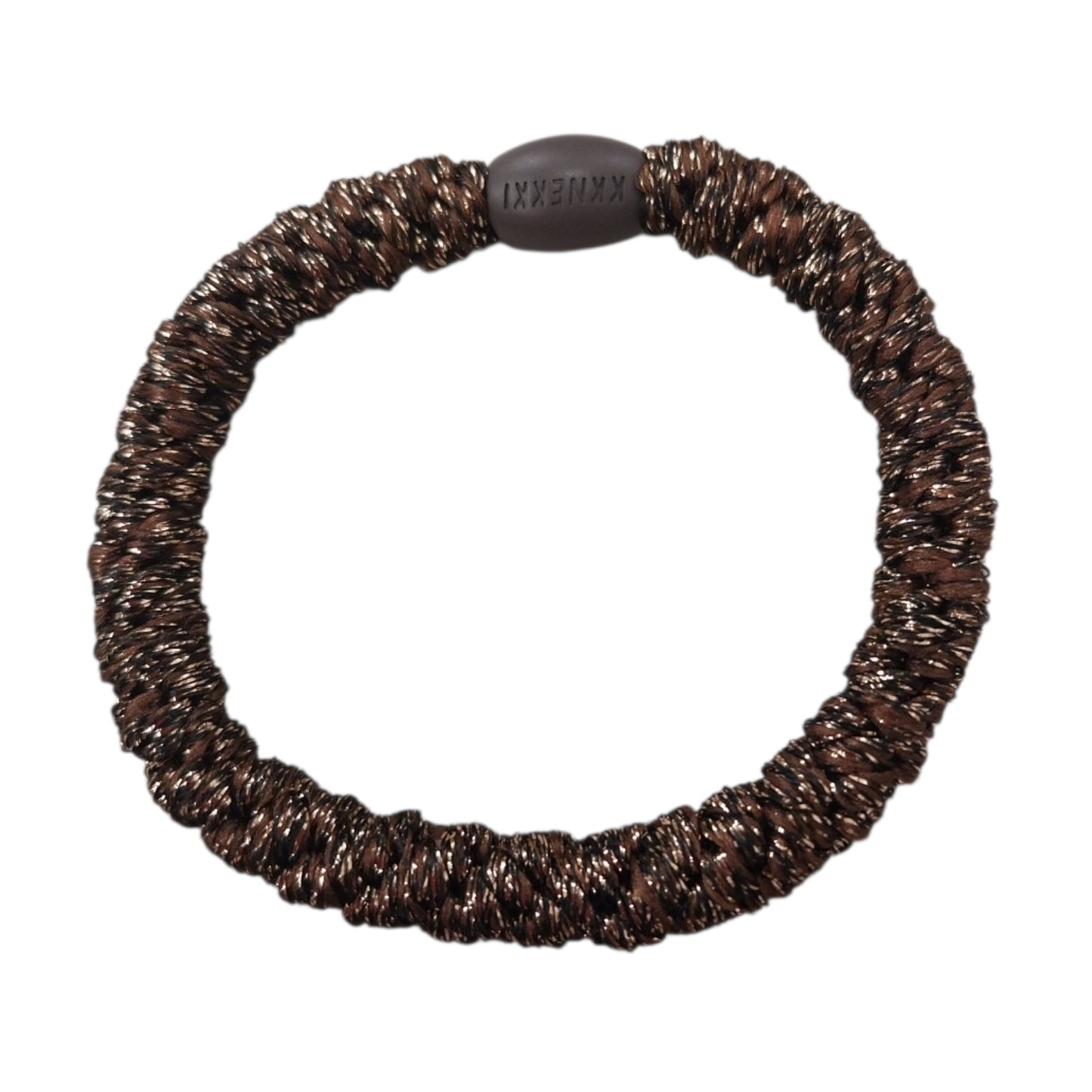 Knekki Elastico per capelli Glitter Gold dark brown