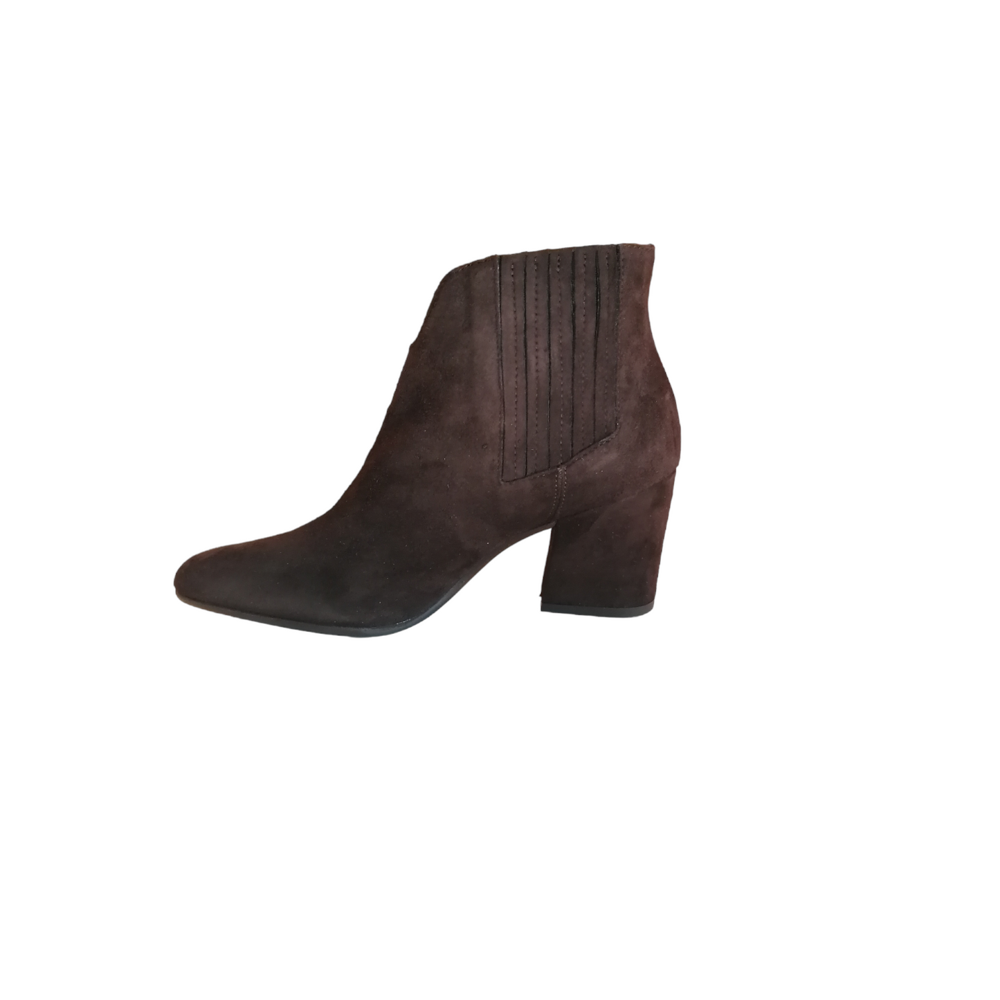 Stivaletto in pelle scamosciata marrone