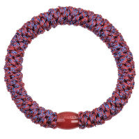 Elastico per capelli Kknekki bordeaux blue glitter