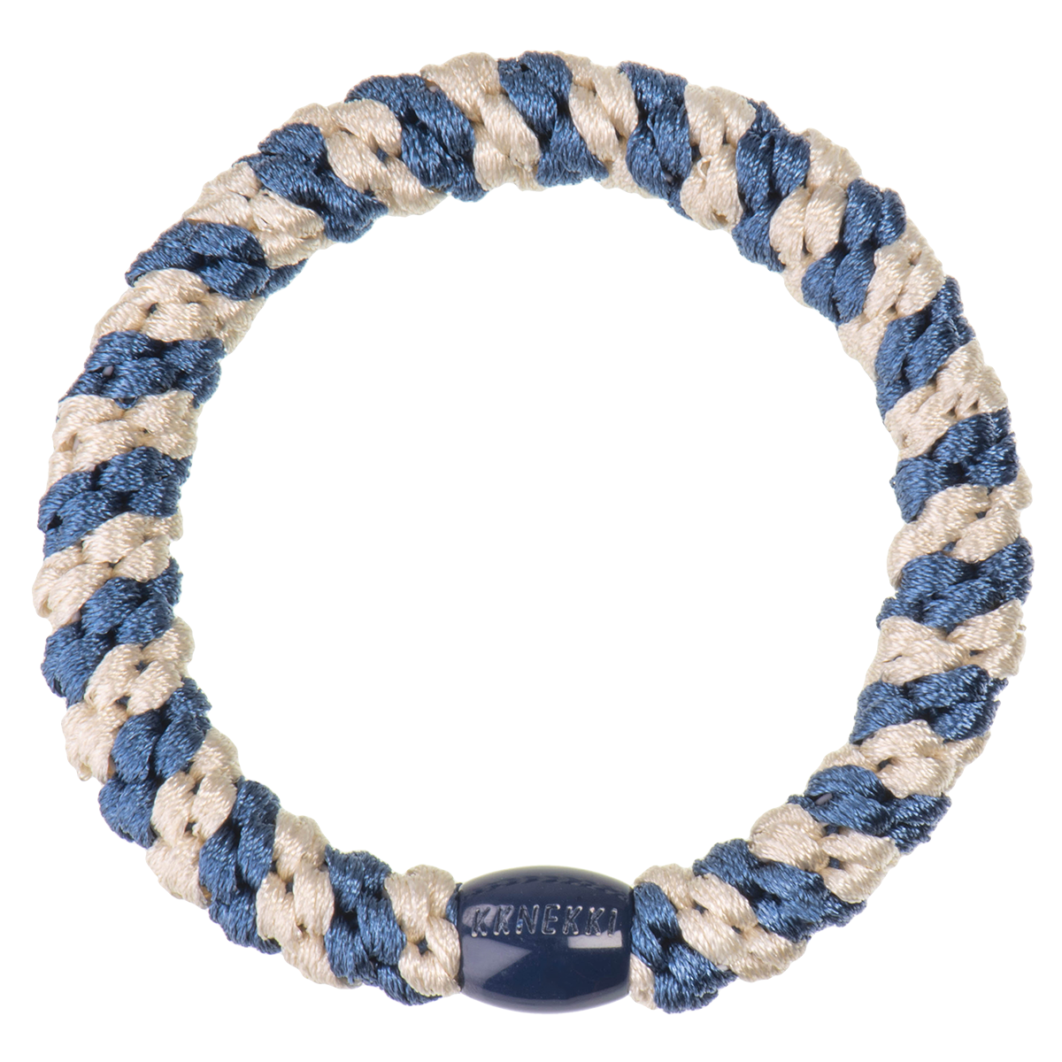 Elastico per capelli Kknekki Indigo Ivory stripe
