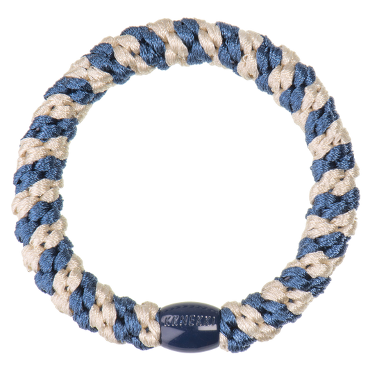 Elastico per capelli Kknekki Indigo Ivory stripe