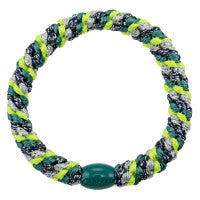 Elastico per capelli Kknekki mix neon yellow green glitter