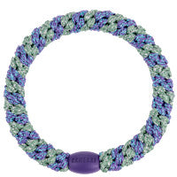 Elastico per capelli Kknekki Purple green glitter stripe