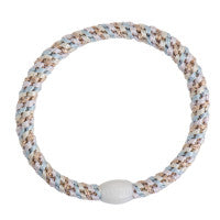 Elastico per capelli Kknekki slim mix baby blue ballet pink