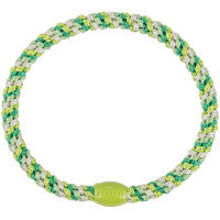 Elastico per capelli Kknekki slim mix grass green glitter
