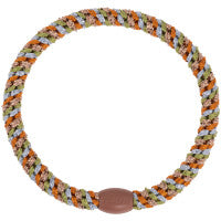 Elastico per capelli Kknekki slim mix pear burn color glitter