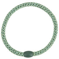 Elastico per capelli Kknekki slim pistacio glitter