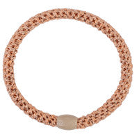 Elastico per capelli Kknekki slim rosegold glitter
