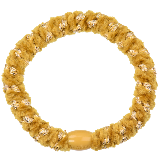 Elastico per capelli Kknekki velvet stripe mustard