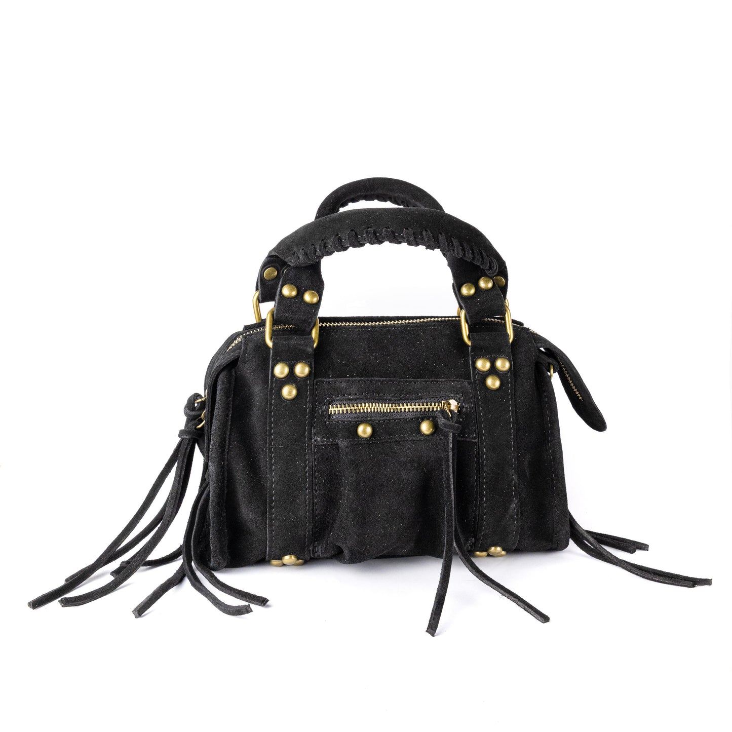 Borsa Mini Bag pelle scamosciata nero