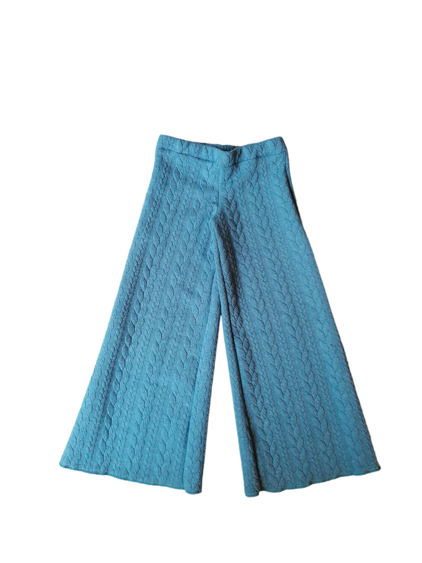 Pantalone da bimba treccia azzurro - da ordinare