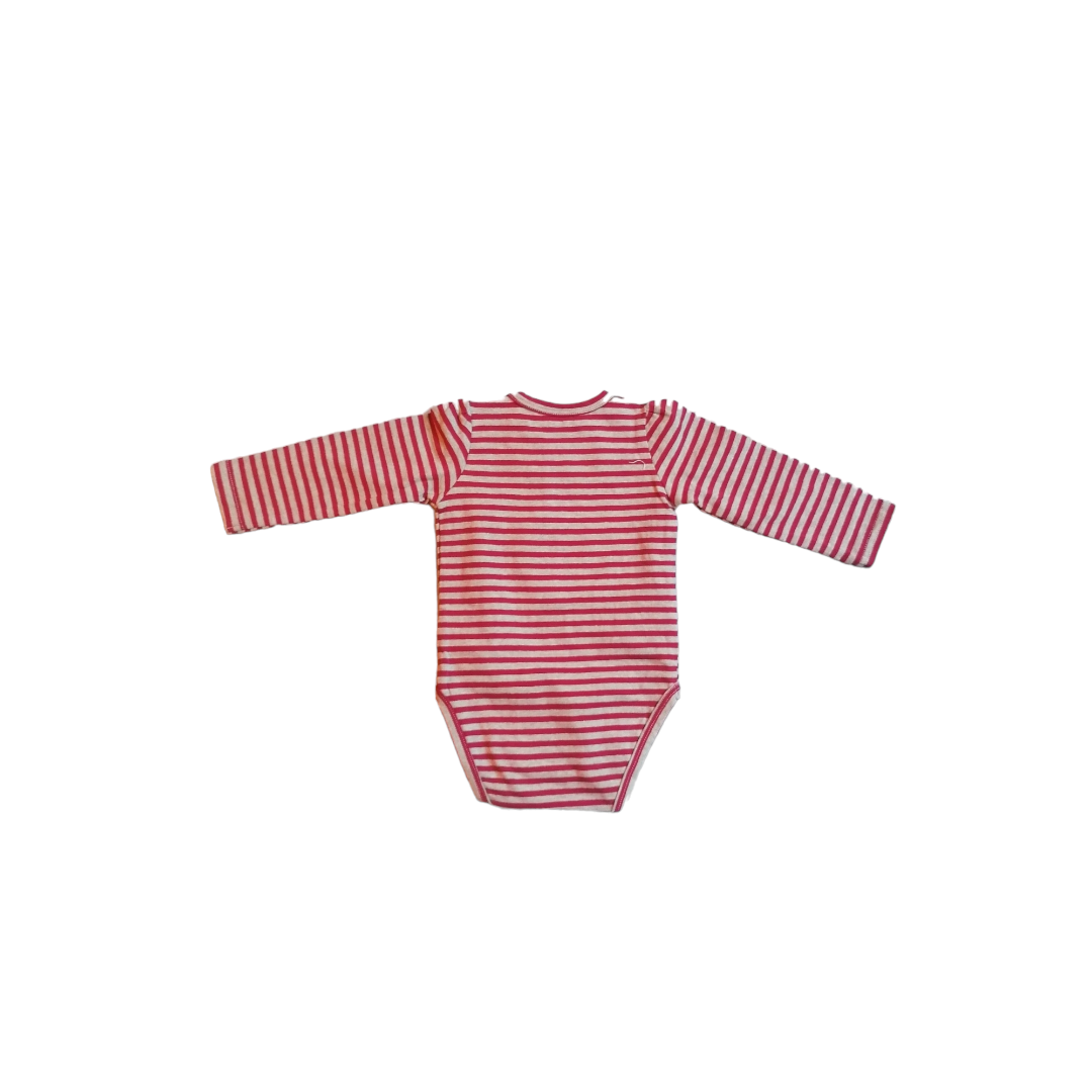 Body natalizio righine rosse