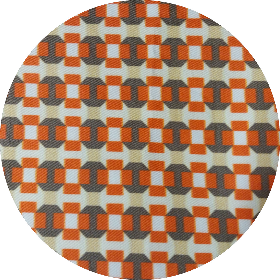 Gonna cotone fermo geometrico vintage