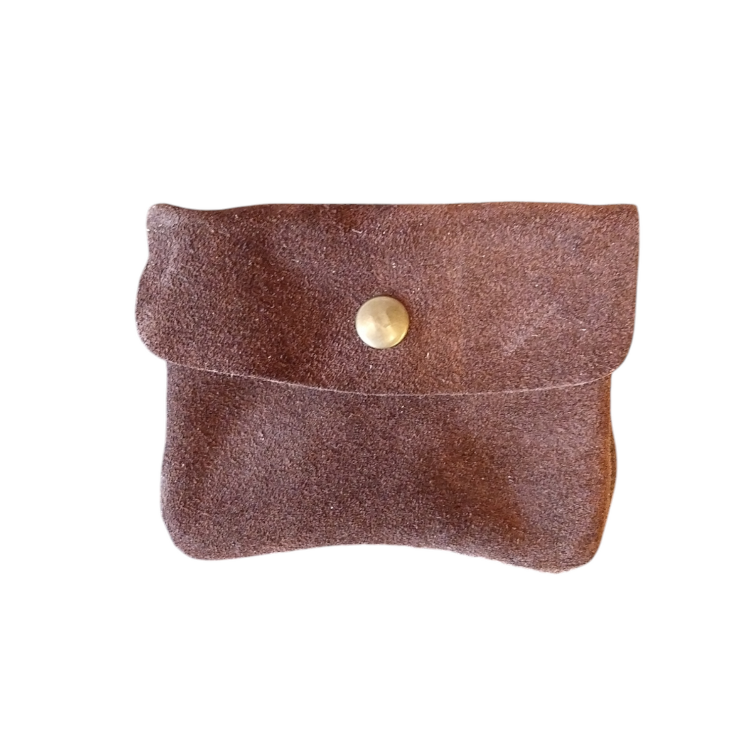 Portafoglio in pelle vera scamosciata testa di moro