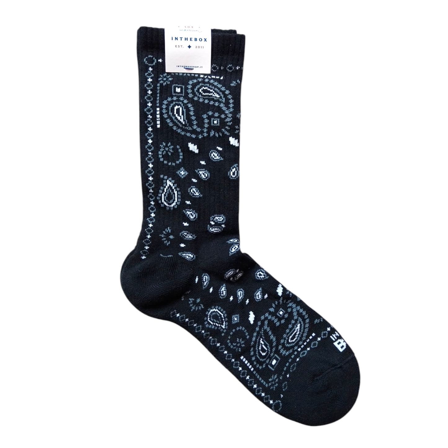 Calze in the box woman Bandana nero corte