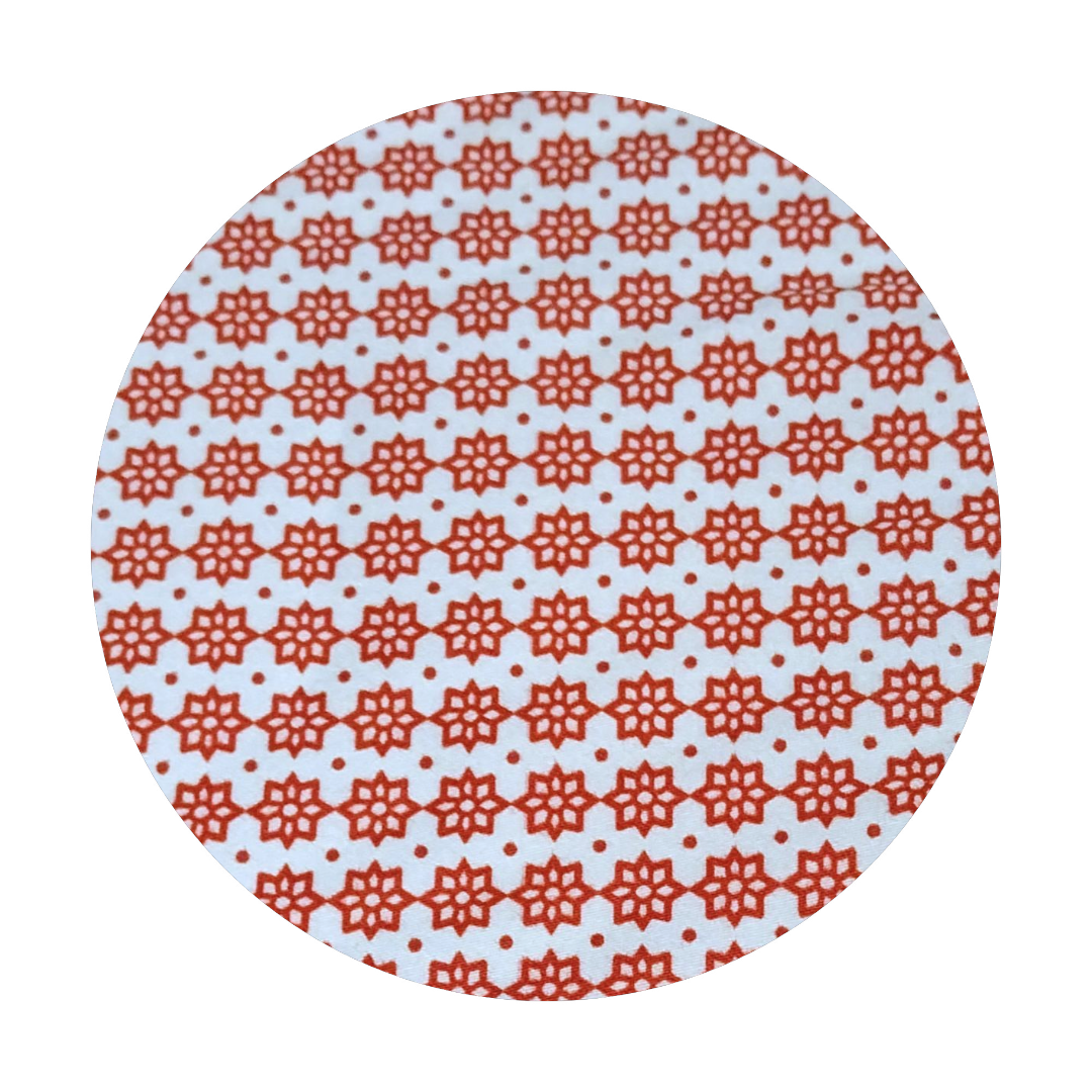 Camicia maniche corte cotone fermo stella Casbah rosso