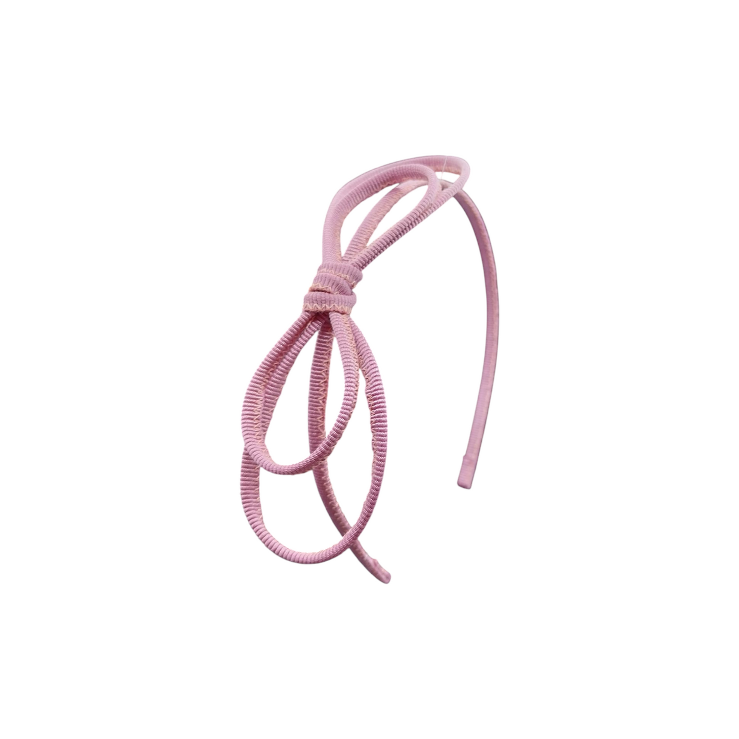 Cerchietto con fiocco rosa