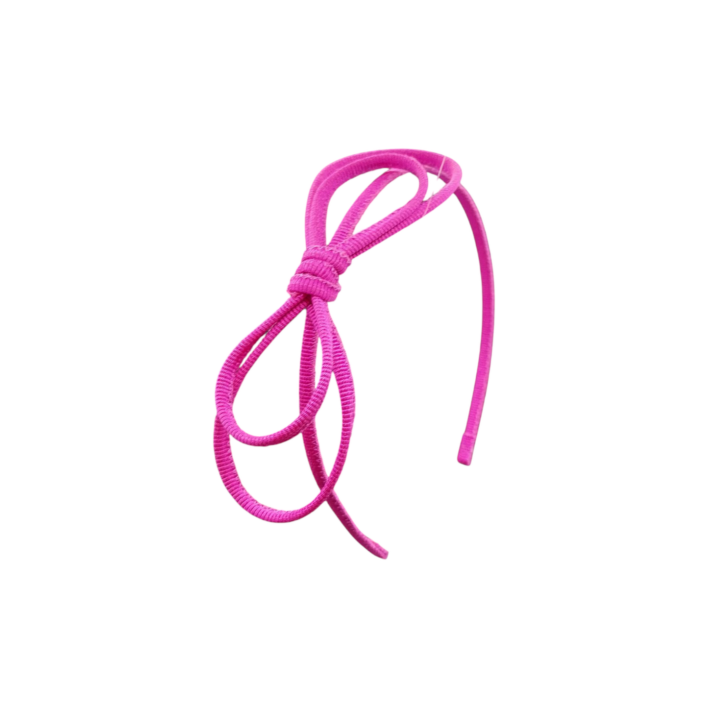 Cerchietto con fiocco fuxia