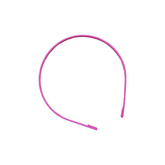 Cerchietto in gros grain fuxia