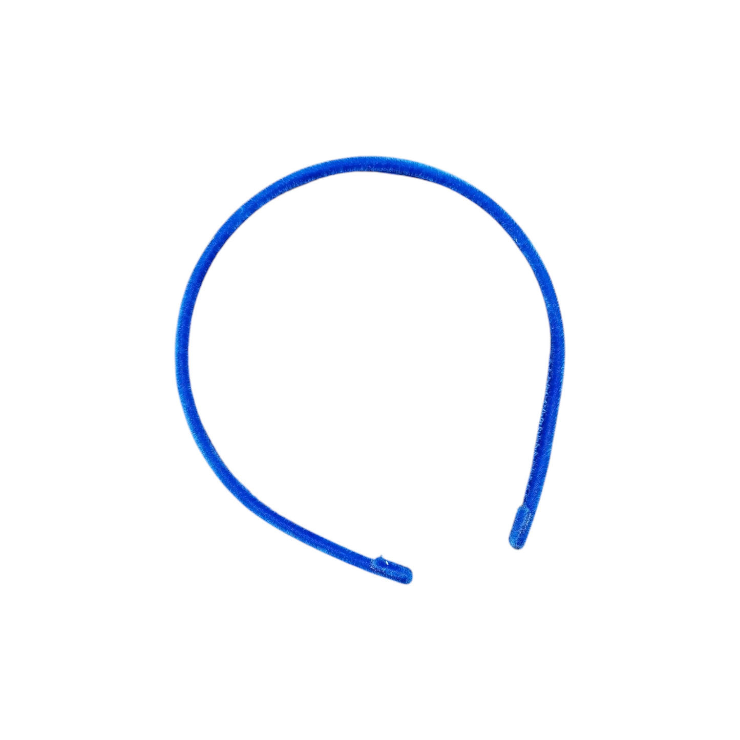 Cerchietto in velluto bluette