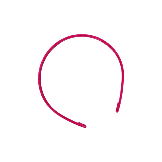 Cerchietto in velluto fucsia
