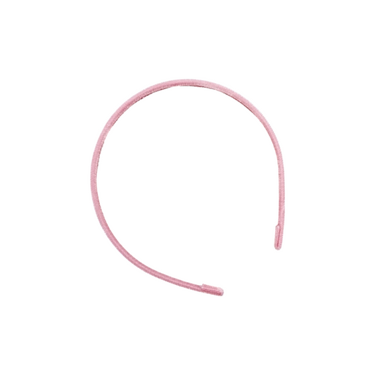Cerchietto in velluto rosa