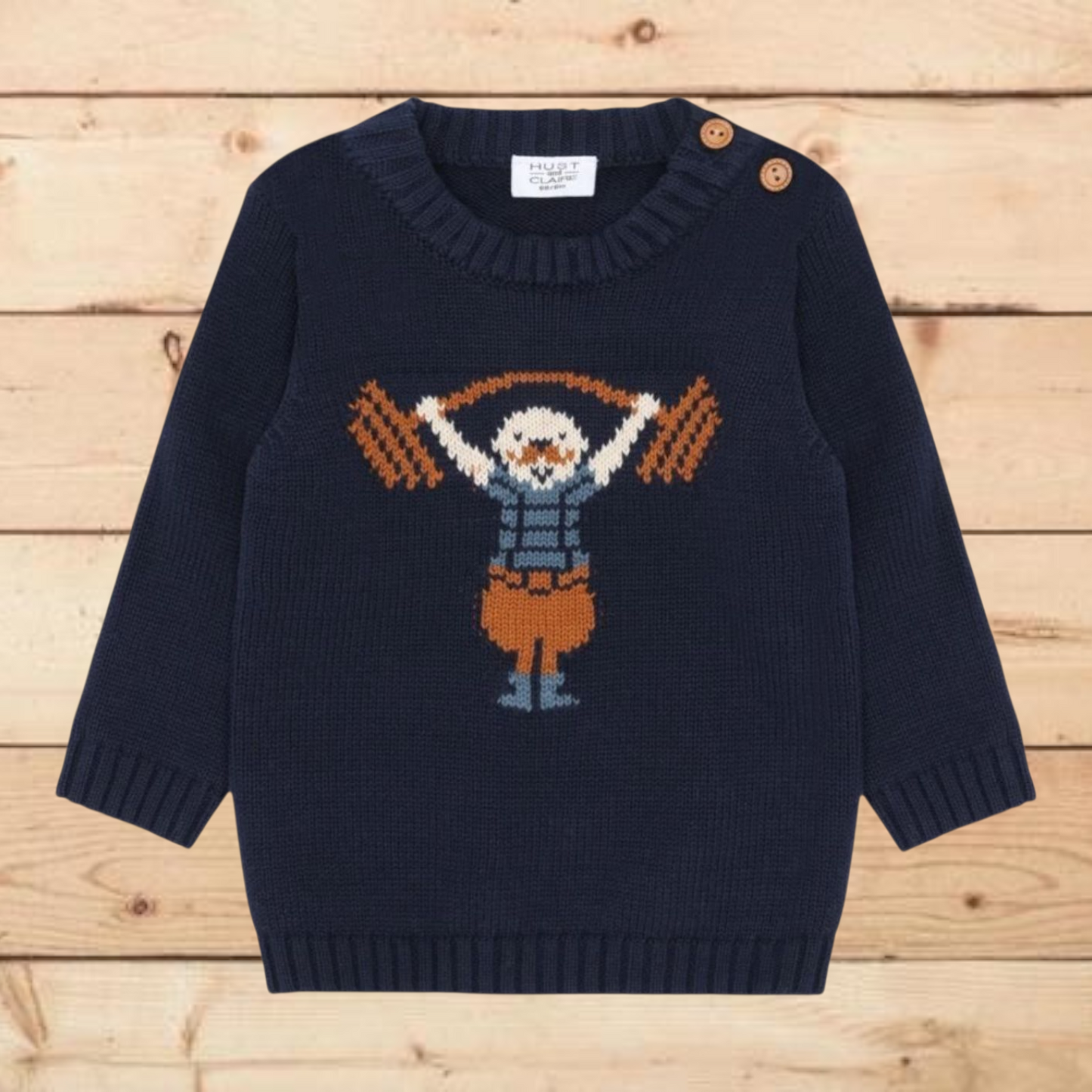 Maglioncino blu notte omino forzuto