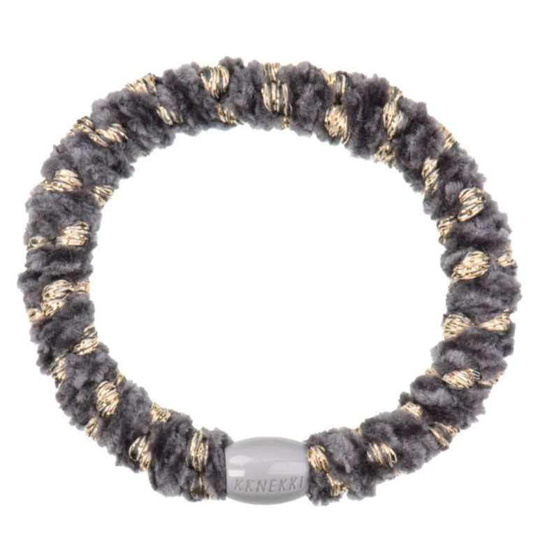 Elastico per capelli Kknekki velvet stripe charcoal