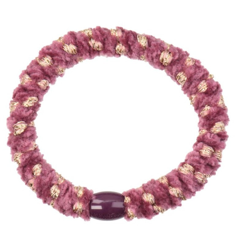 Elastico per capelli Kknekki velvet stripe mauve