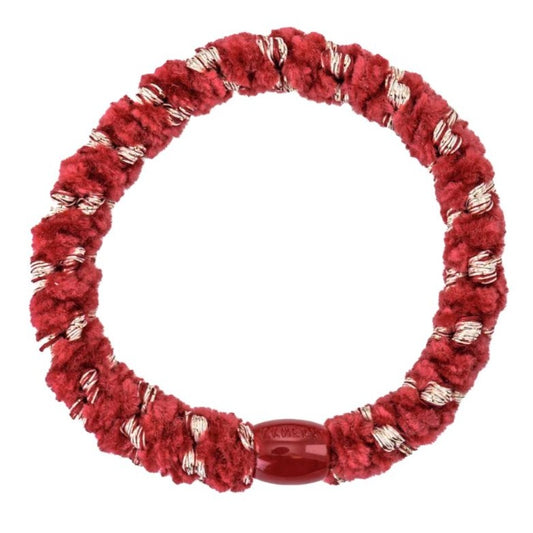 Elastico per capelli Kknekki velvet stripe raspberry