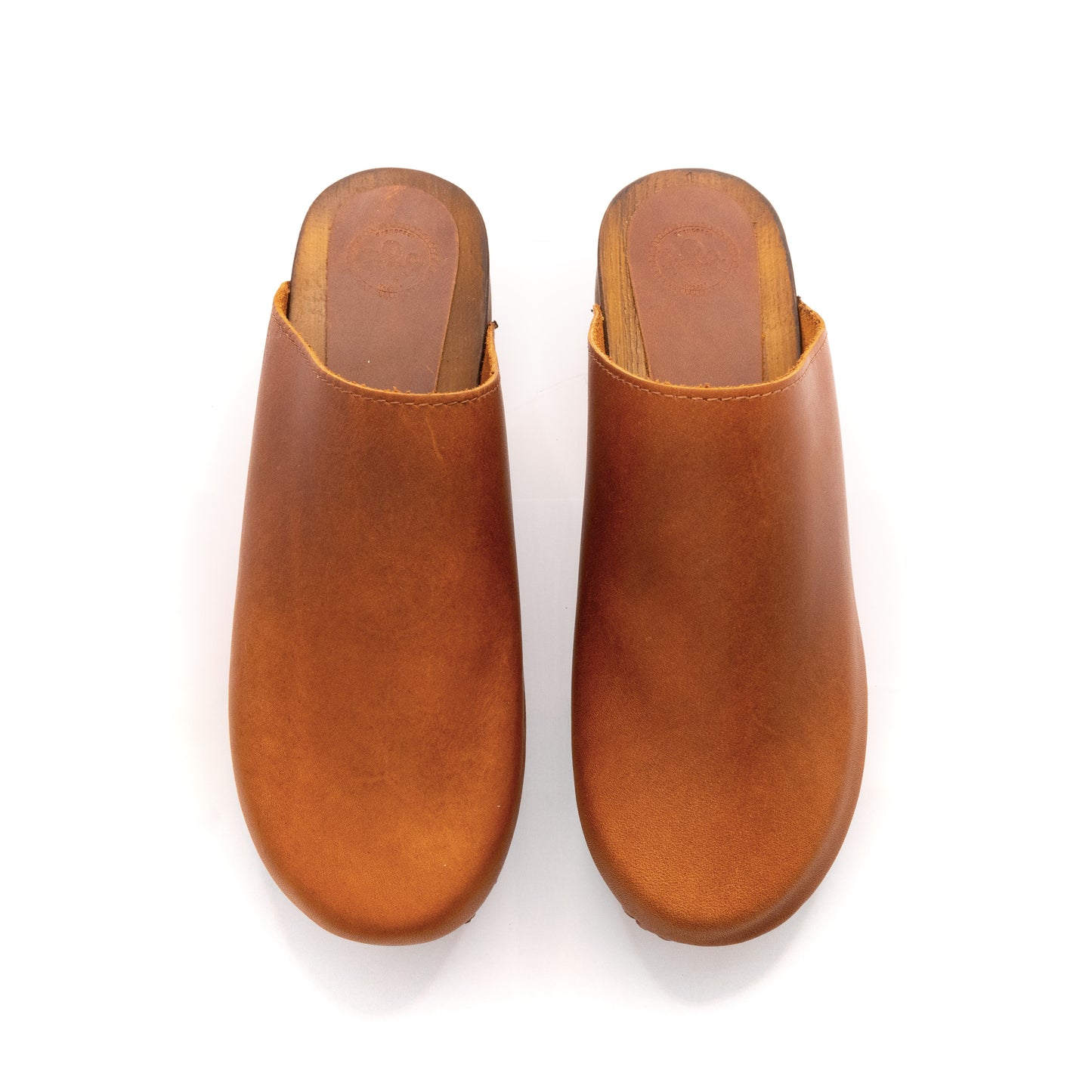 Sabot in pelle cuoio