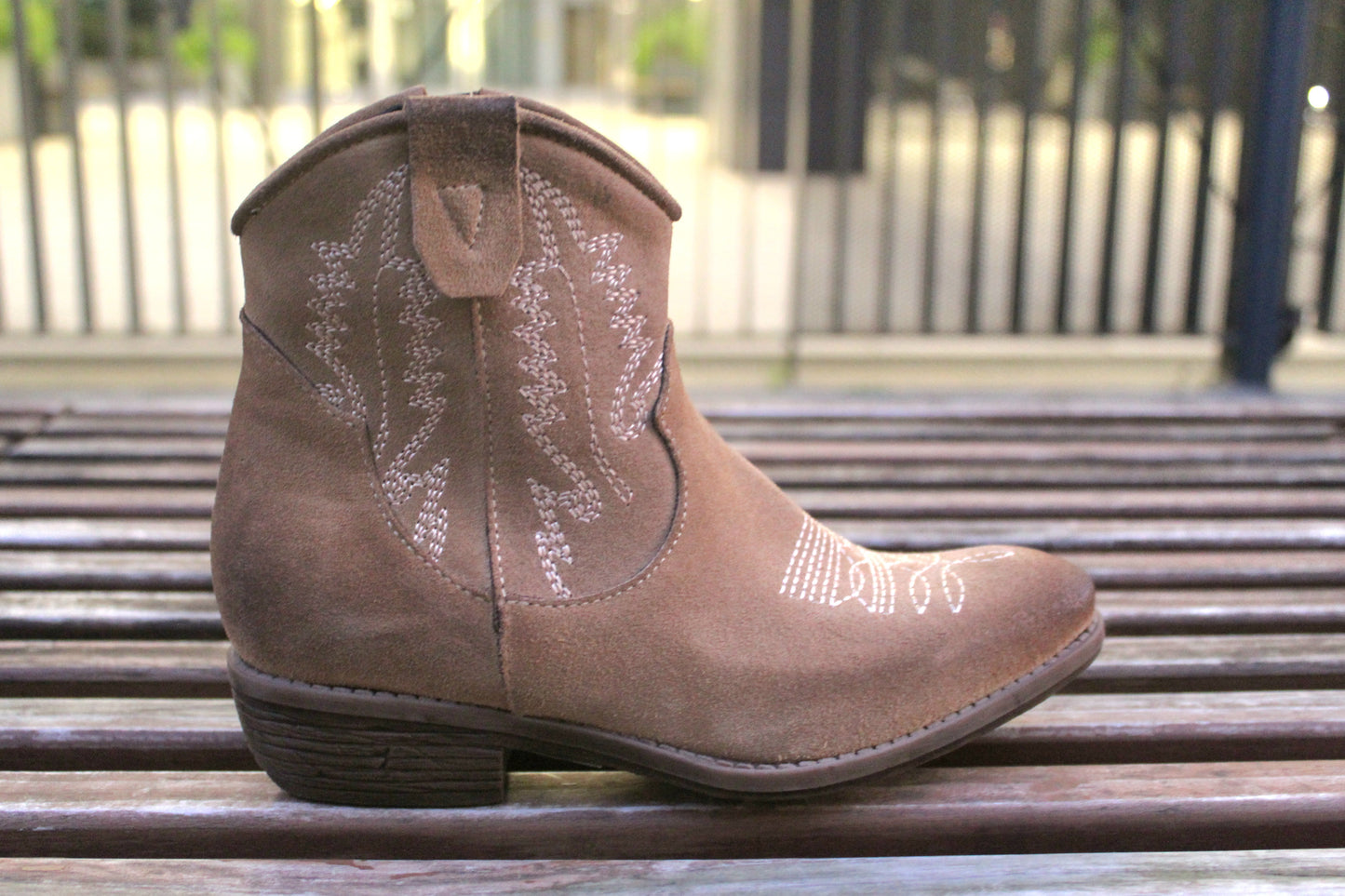 Camperos in vera pelle scamosciati bassi beige