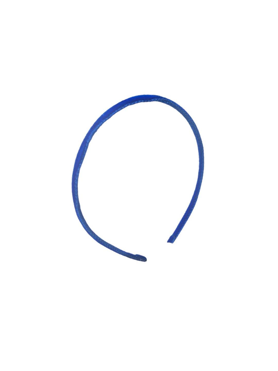 Cerchietto in velluto bluette