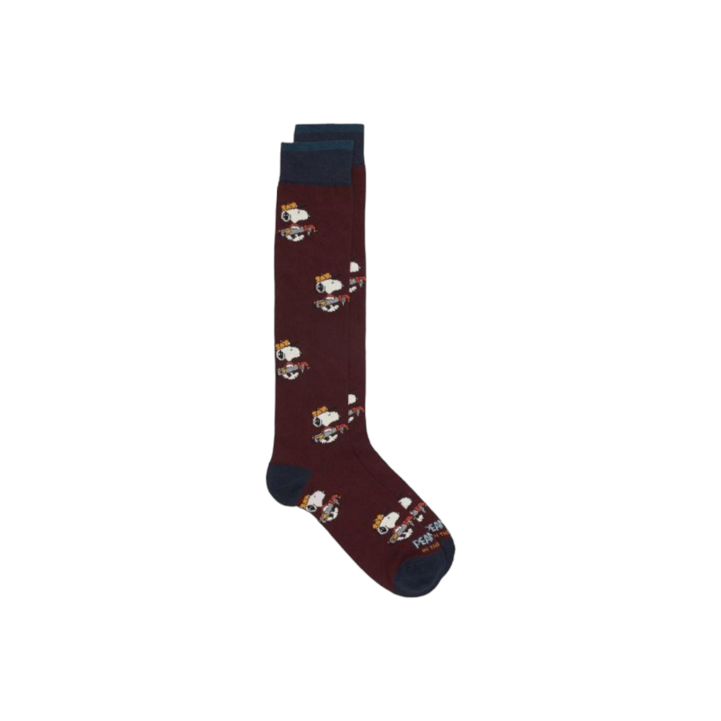 Calzini Snoopy caddy bordeaux lunghi