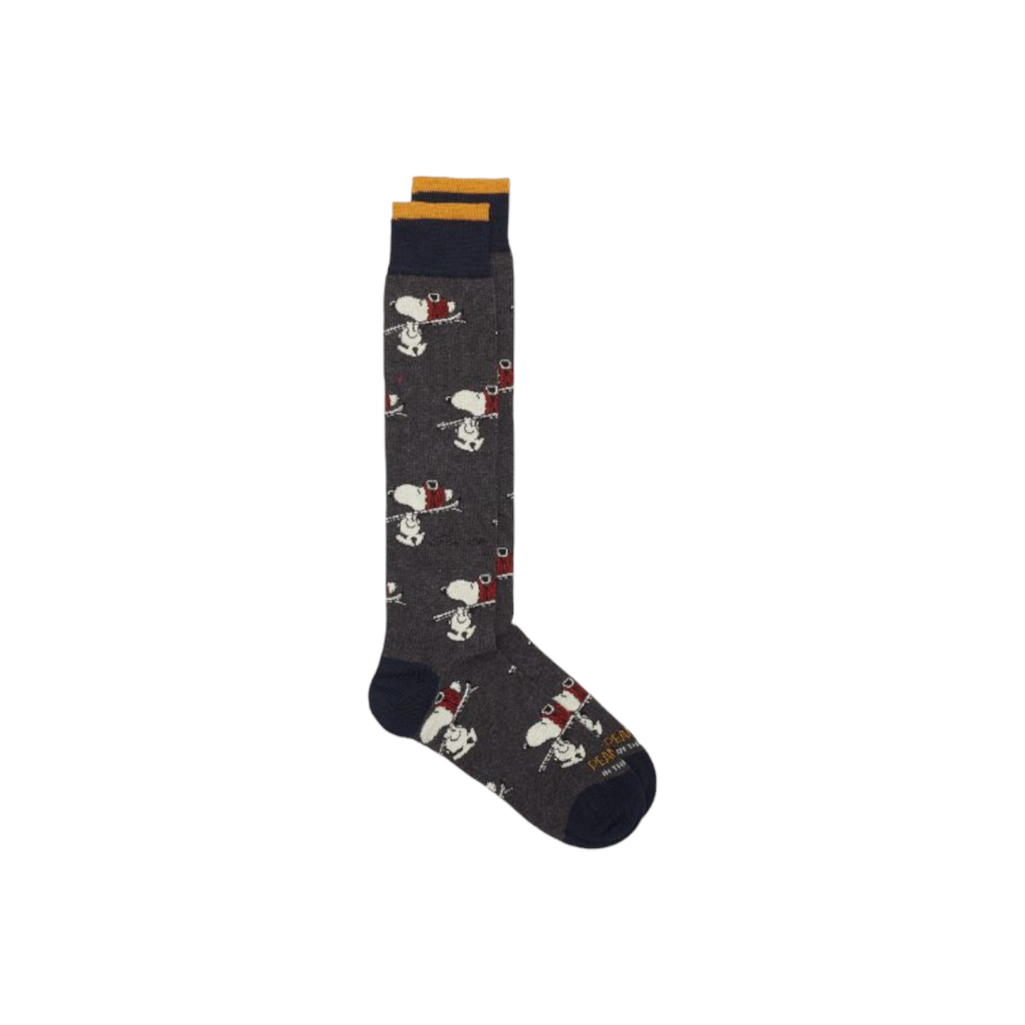 Calze in the box Snoopy ski all over grigio scuro