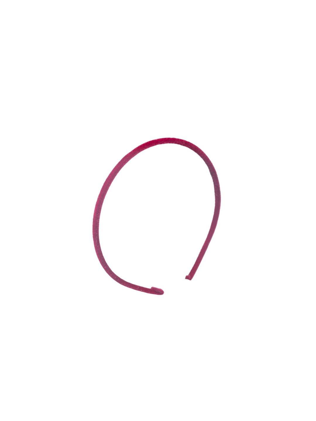 Cerchietto in velluto fucsia