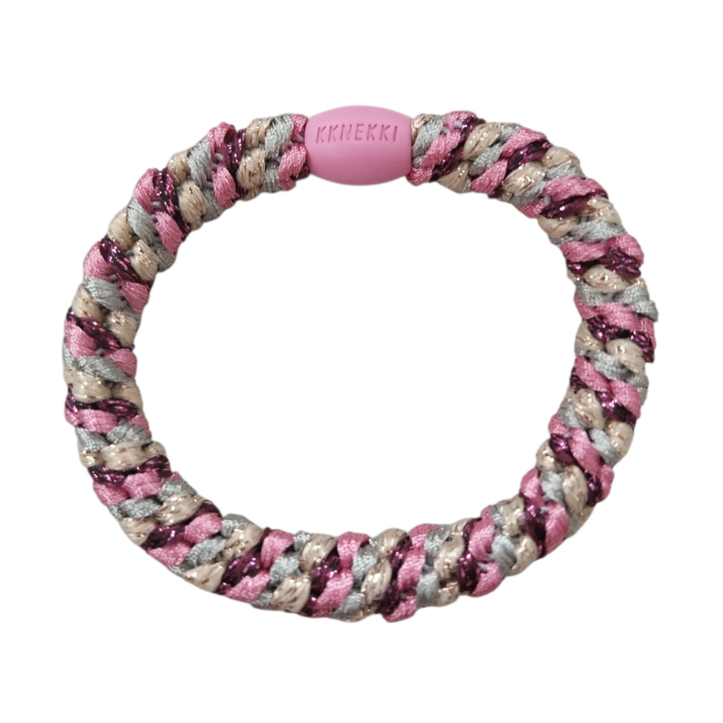 Knekki Elastico per capelli Glitter pink e gold