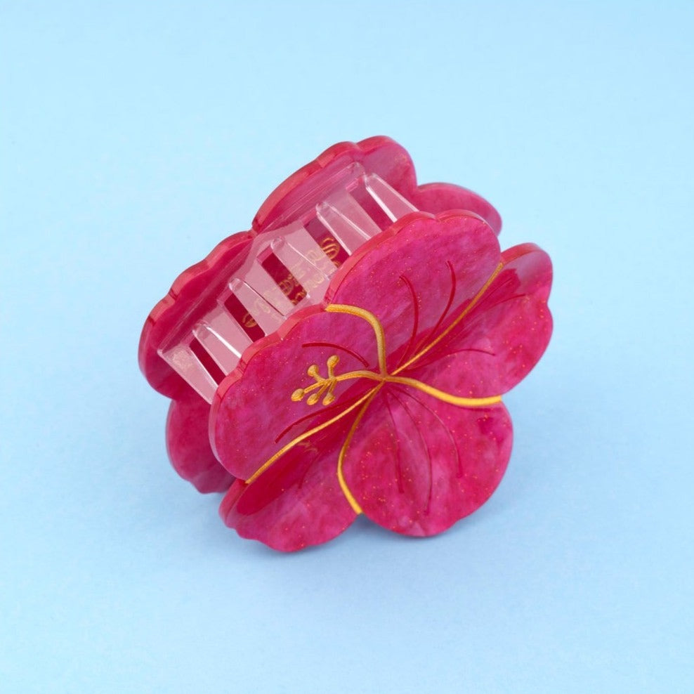 Molletta a pinza ibisco fucsia