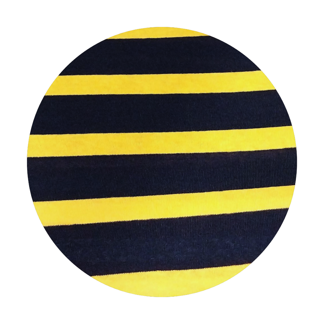 Maglia maniche lunghe righe medie giallo e nero peso medio