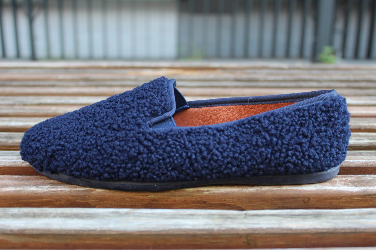 Slippers teddy blu