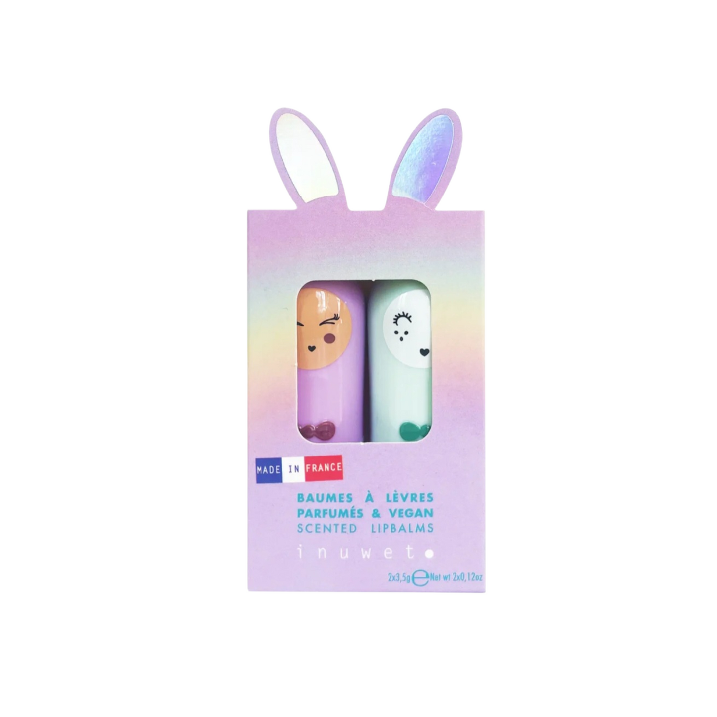 Duo Lip Balm Rabbit Mela e marshmallow