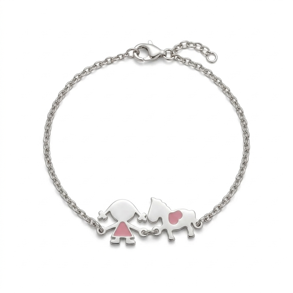 Bracciale argento Girl&pet
