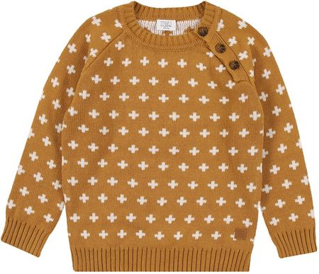 Maglioncino senape croce bianca