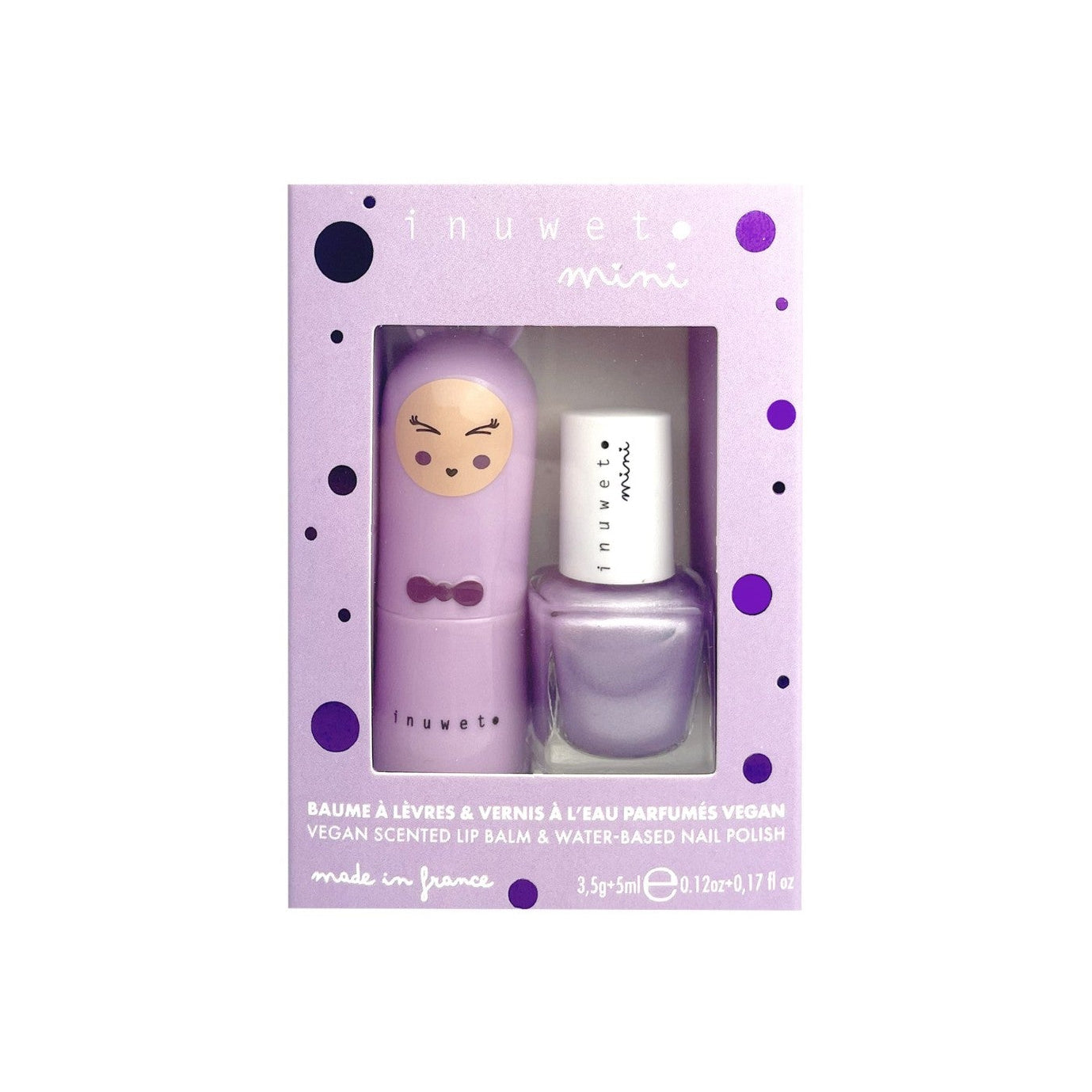 Duo Lip Balm & Nail Polish kids Mauve